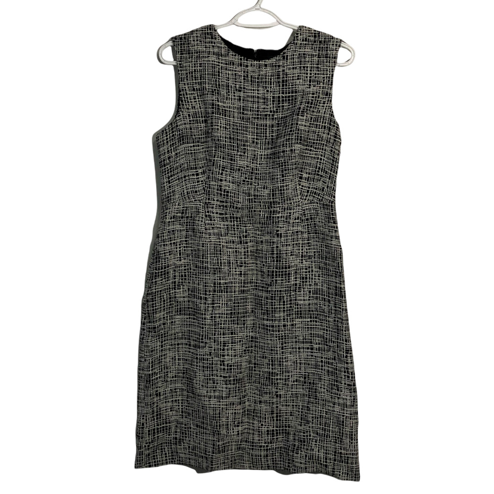 Barneys New York Women's Career Sheath Dress Size 8 Abstract Sleeveless Work